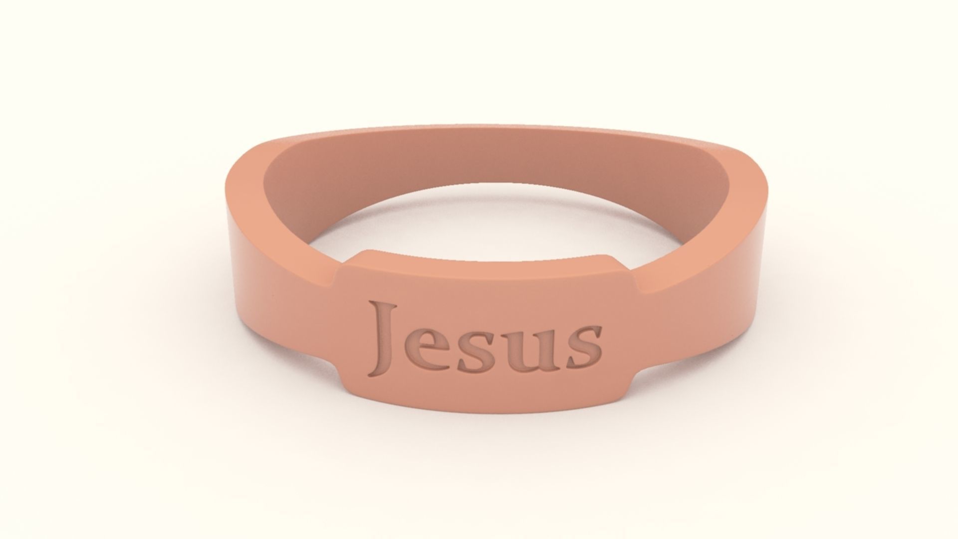 Jesus Ring Female Blue 3D print model_8