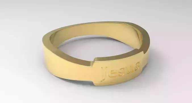Jesus Ring Female Gold