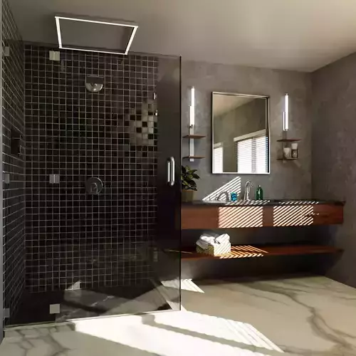 Bathroom Interior Scene 3D model