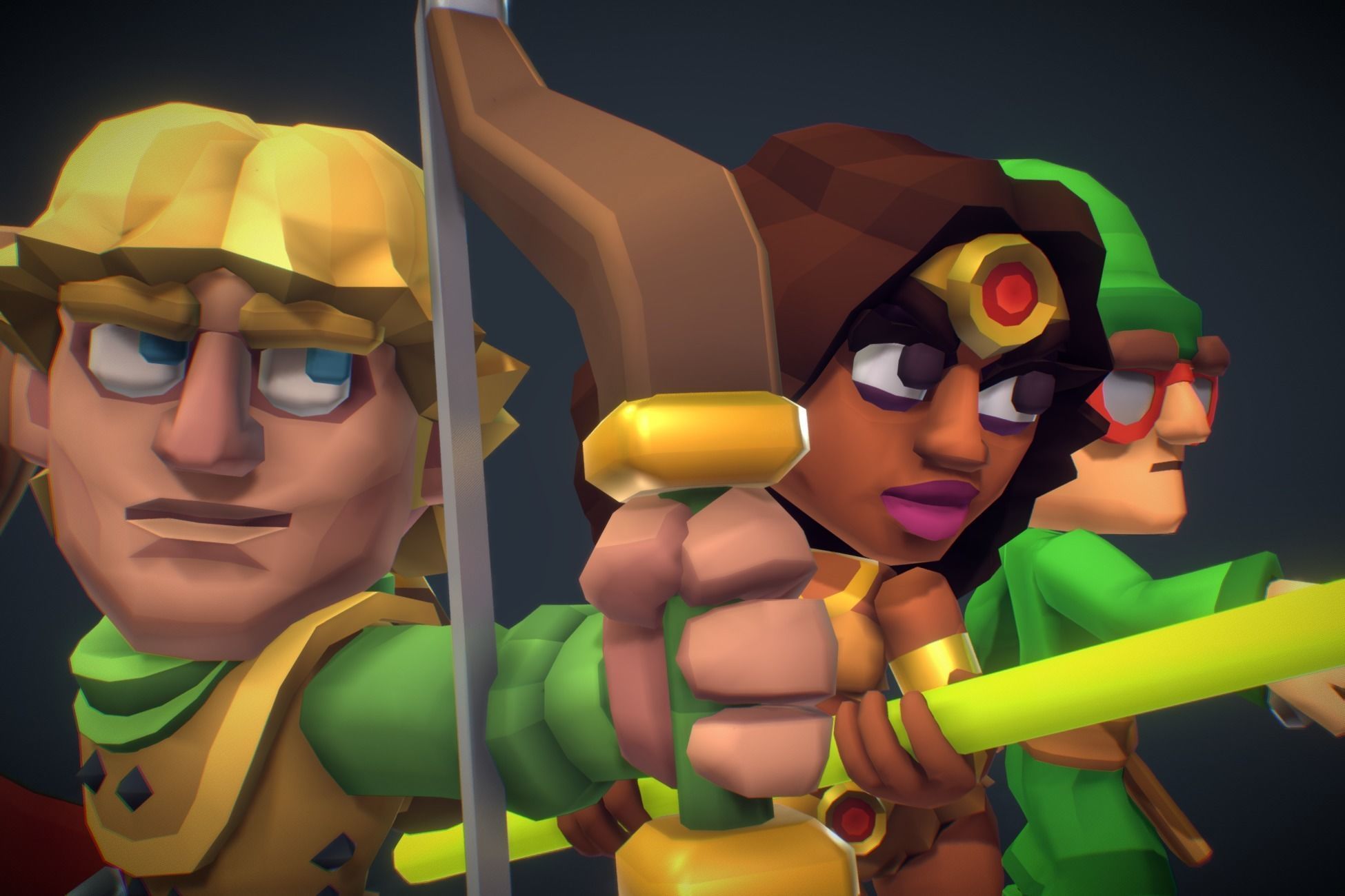 DnD Heroes Set - Proto Series 3D model_2