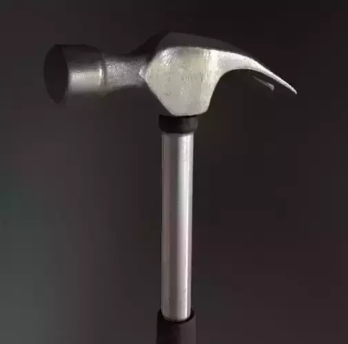 Small Hammer Low-poly 3D model