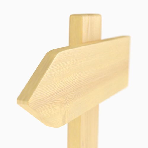 Wooden Sign Free 3D model