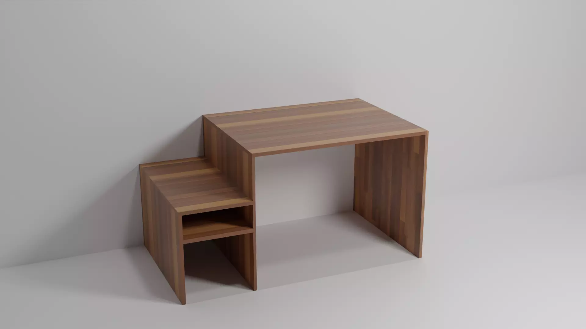 Modern PBR Computer Table Free low-poly 3D model
