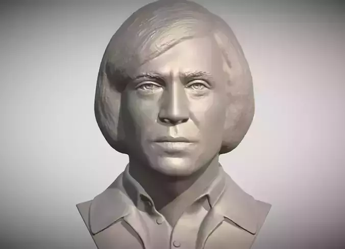 Anton Chigurh bust 3D printing ready stl obj formats 3D print model
