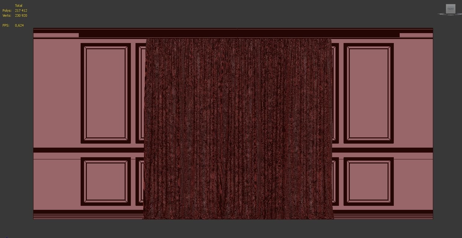 Curtain Set 66 3D model_4