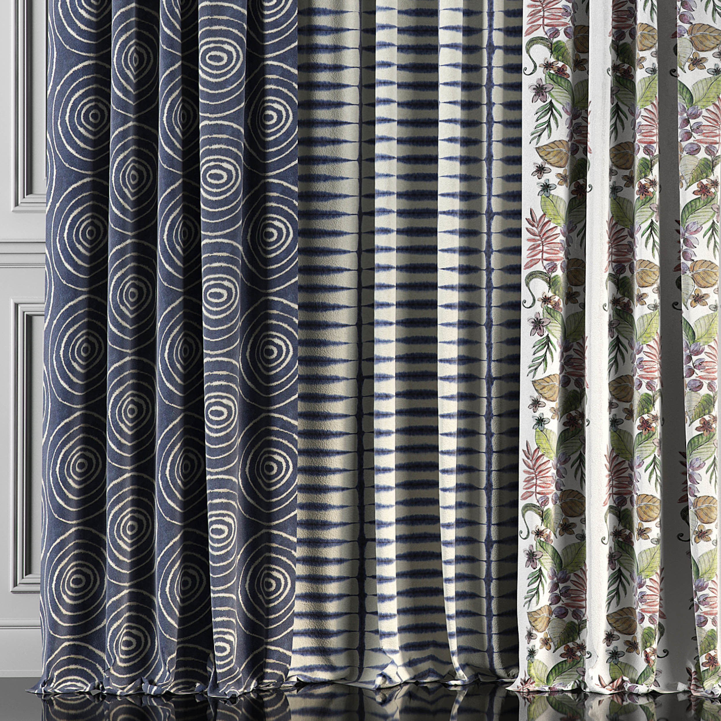 Curtain Set 66 3D model_2