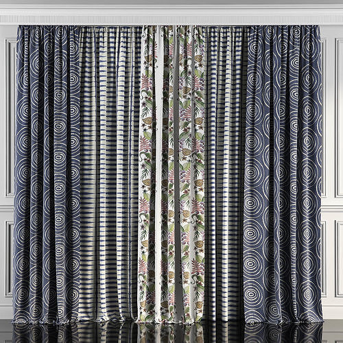 Curtain Set 66 3D model