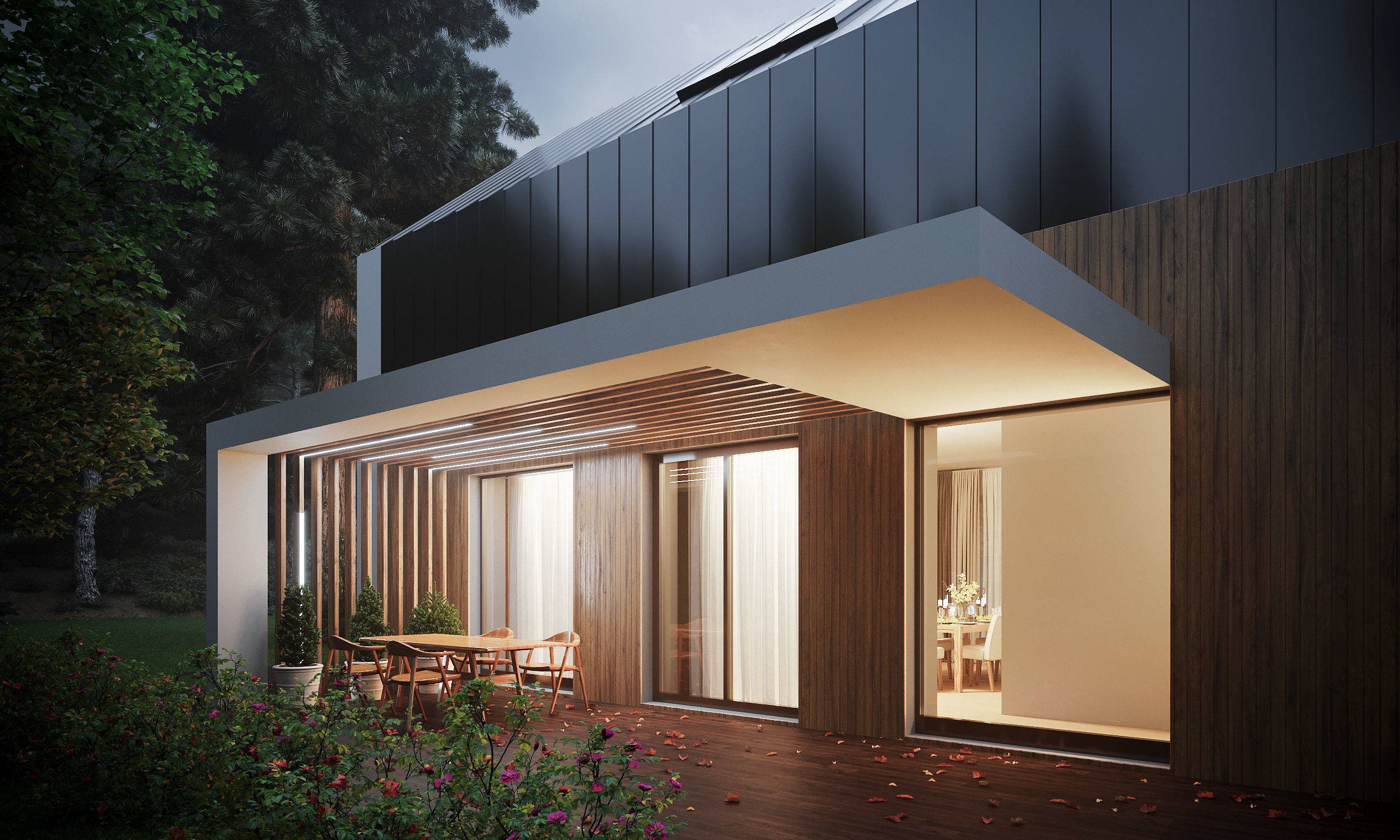 House in the woods Low-poly 3D model_4