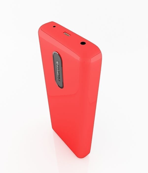 Nokia 106 Red 3D model_6