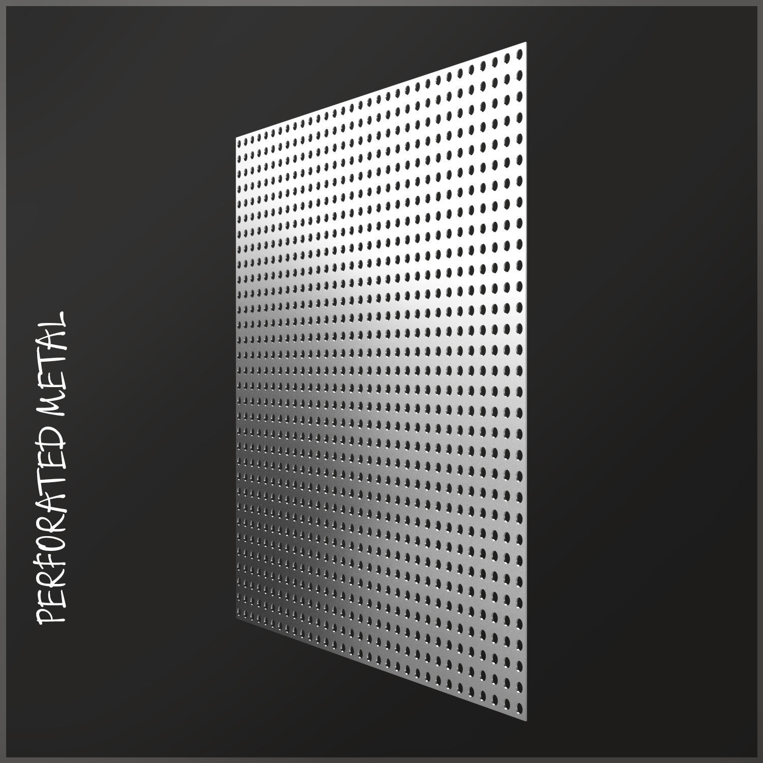 Perforated metal 3 3D model_2