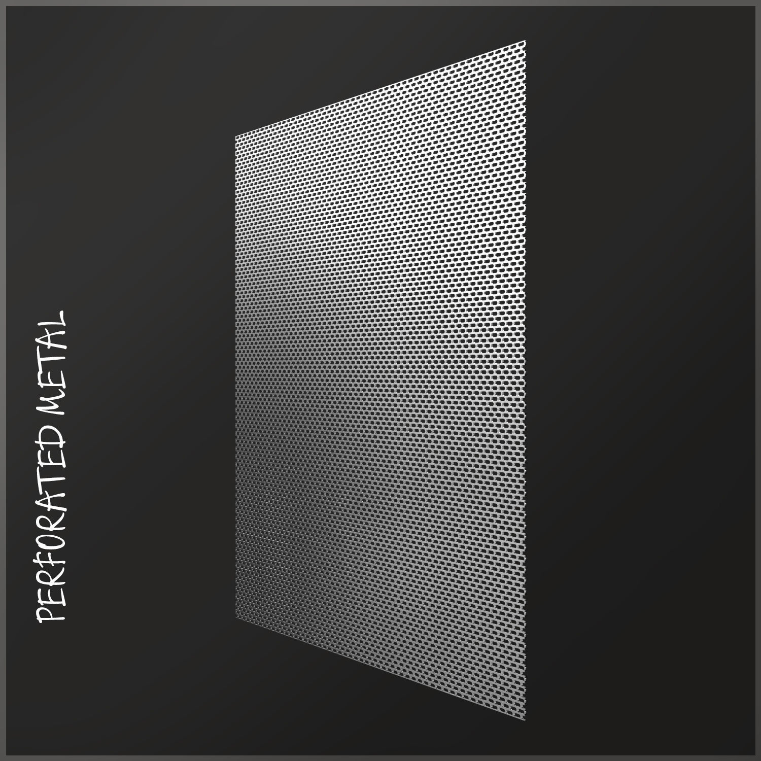 Perforated metal 4 3D model_2