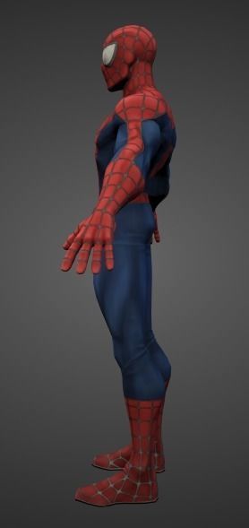 Spiderman spider man Low-poly 3D model_3