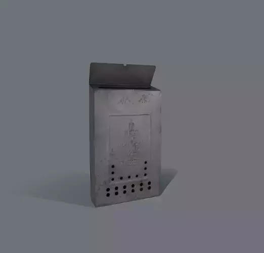 MailBox metal box with holes