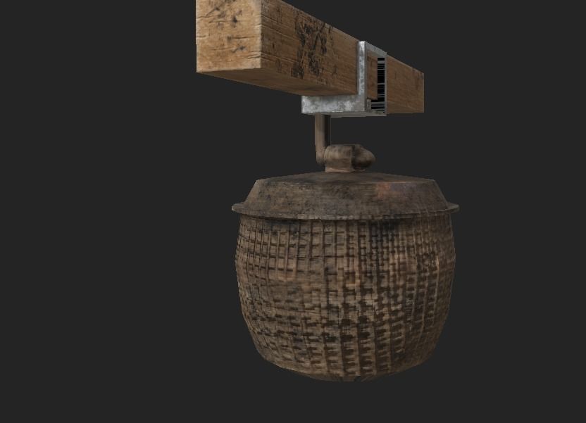 Basket ninja kung fu Low-poly 3D model_5