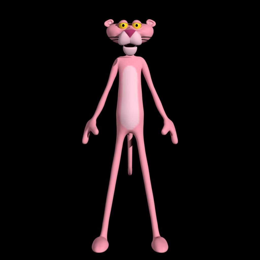 Pink panther 3D model_1