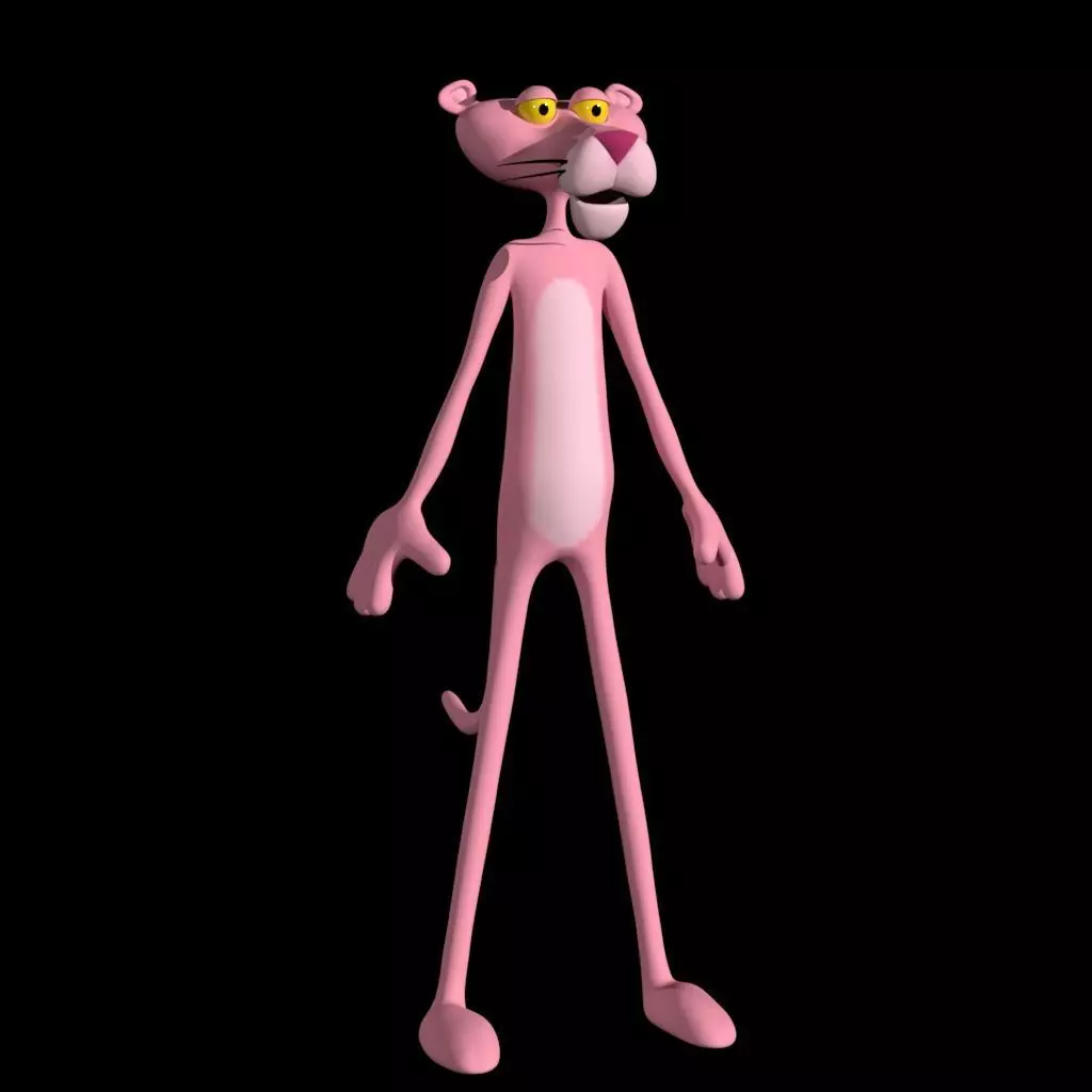Pink panther 3D model_0