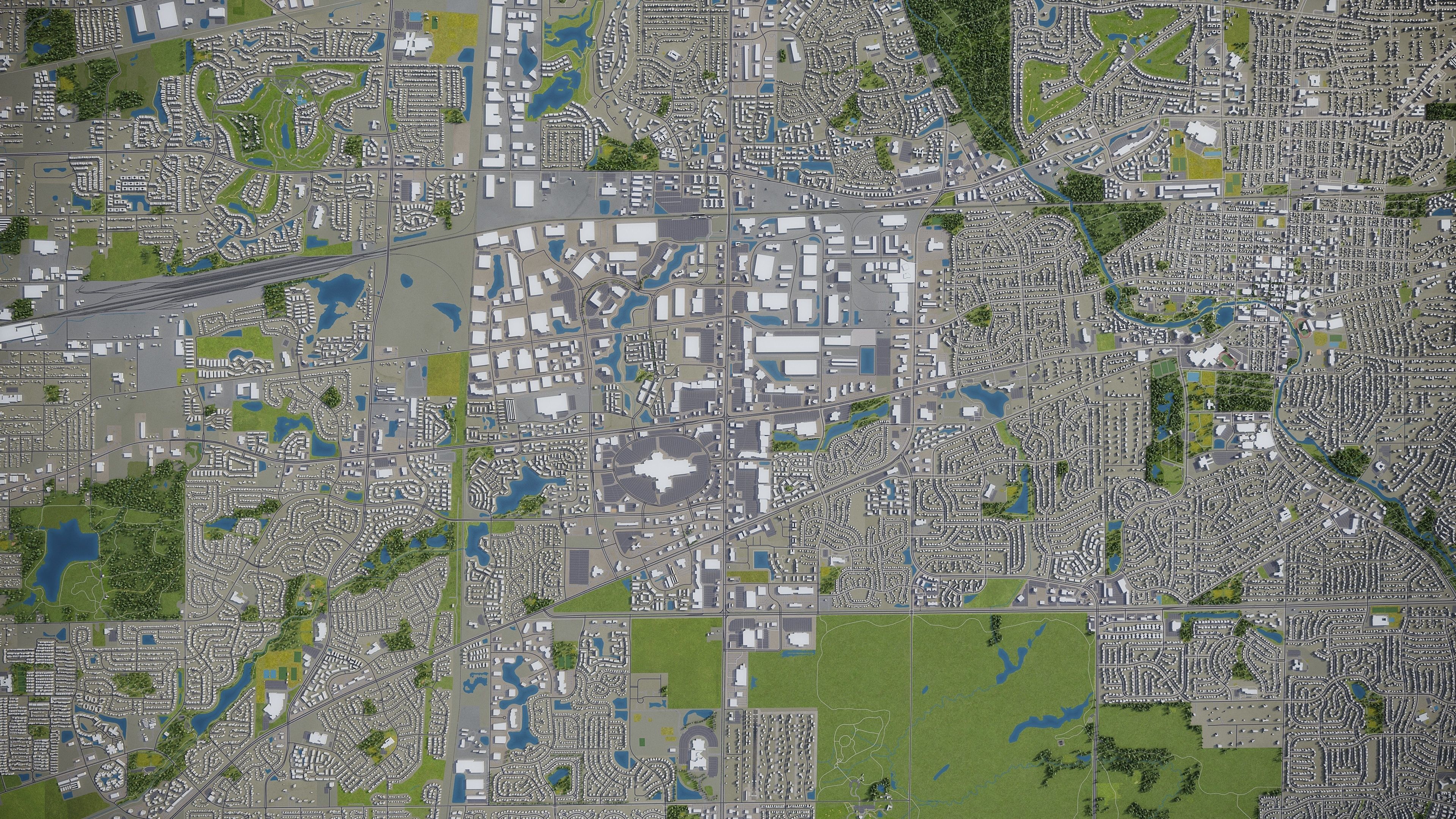 Naperville Low-poly 3D model_21