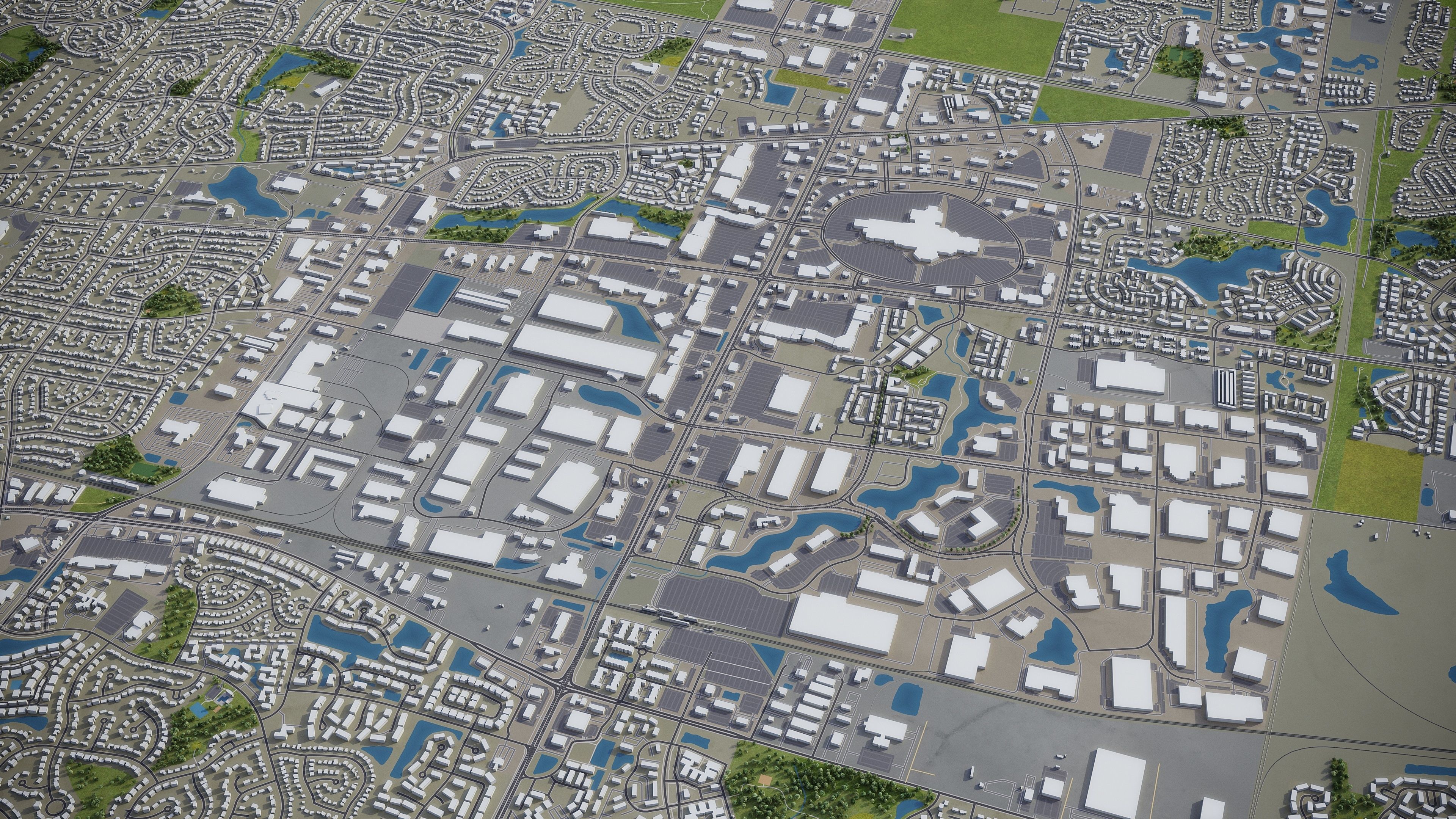 Naperville Low-poly 3D model_17