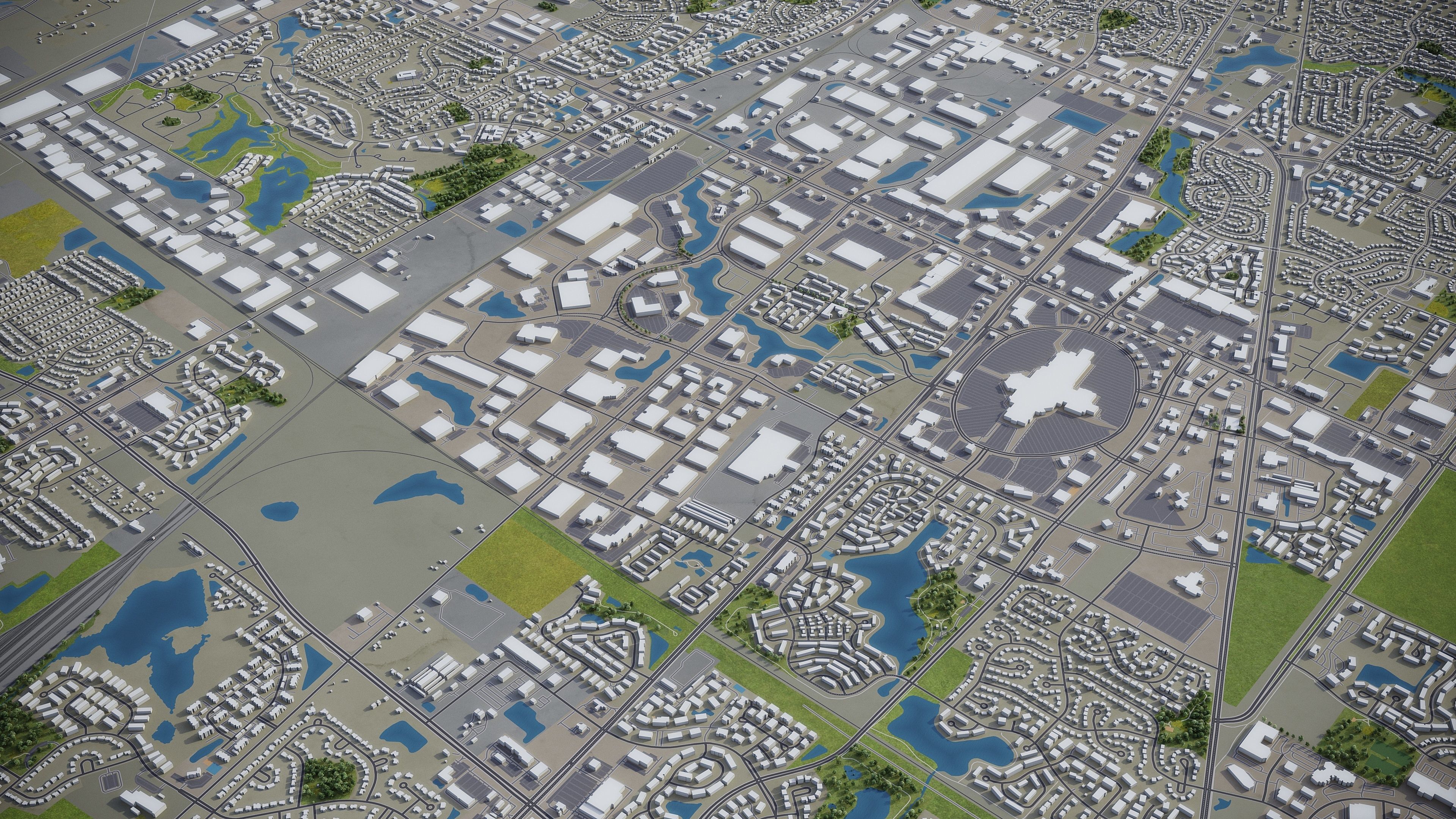 Naperville Low-poly 3D model_16