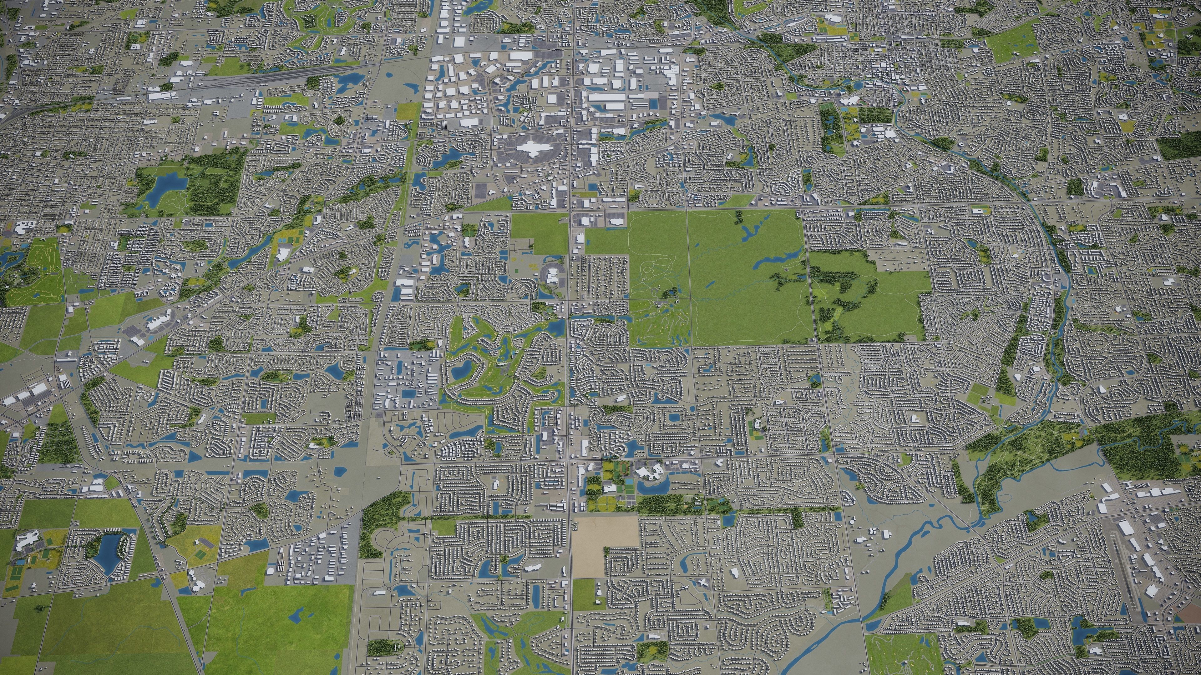 Naperville Low-poly 3D model_15