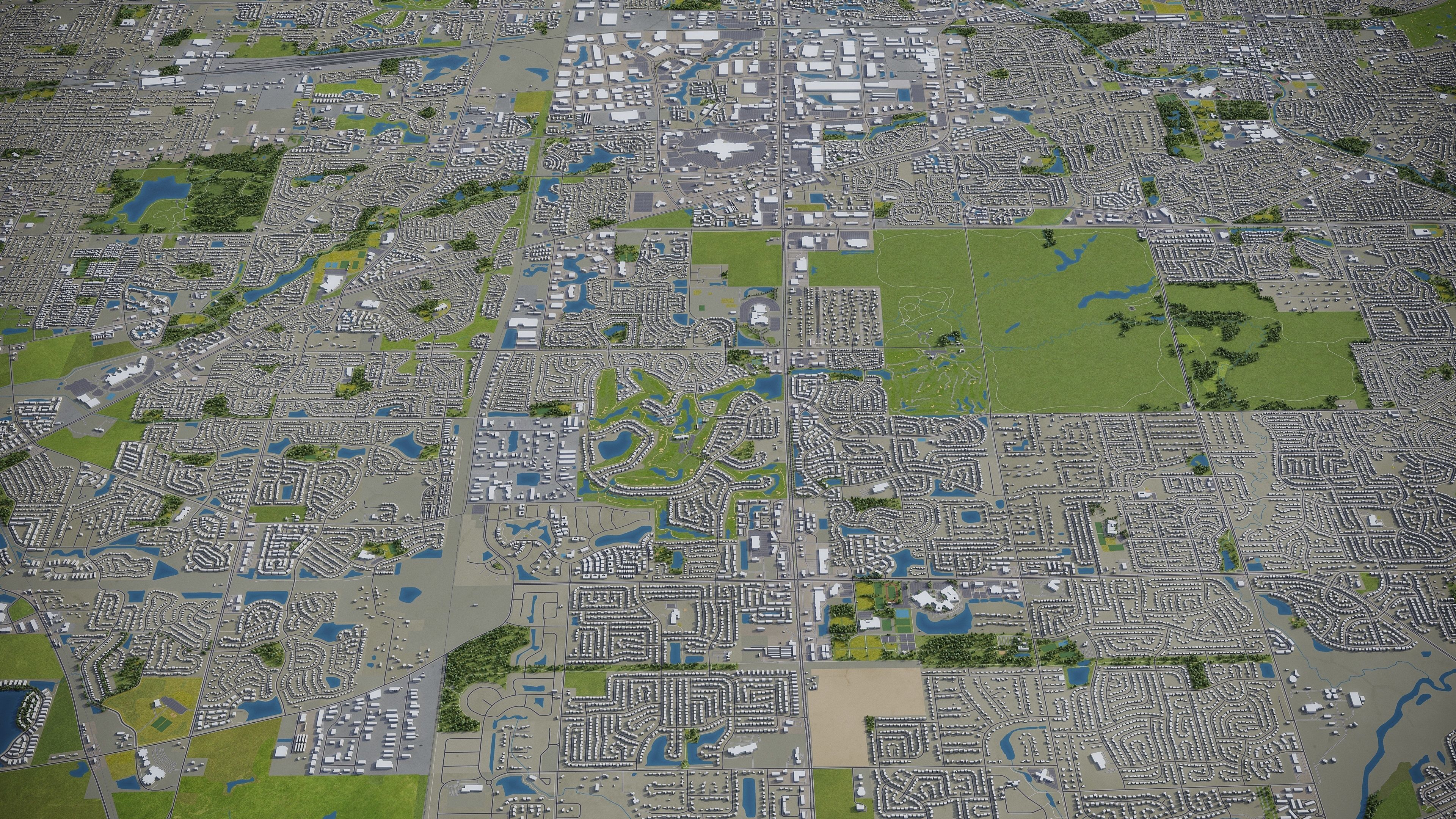 Naperville Low-poly 3D model_22