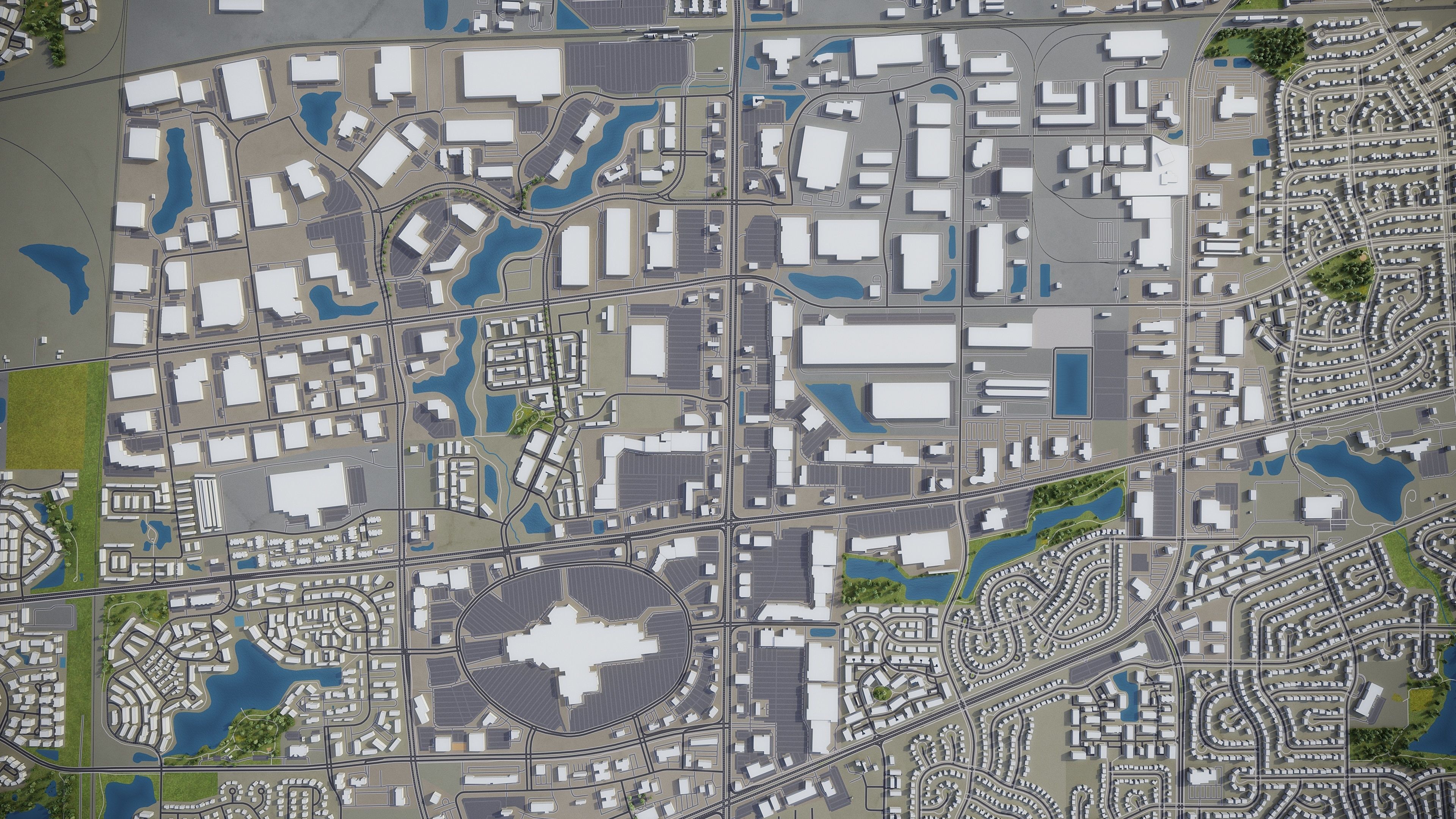 Naperville Low-poly 3D model_20