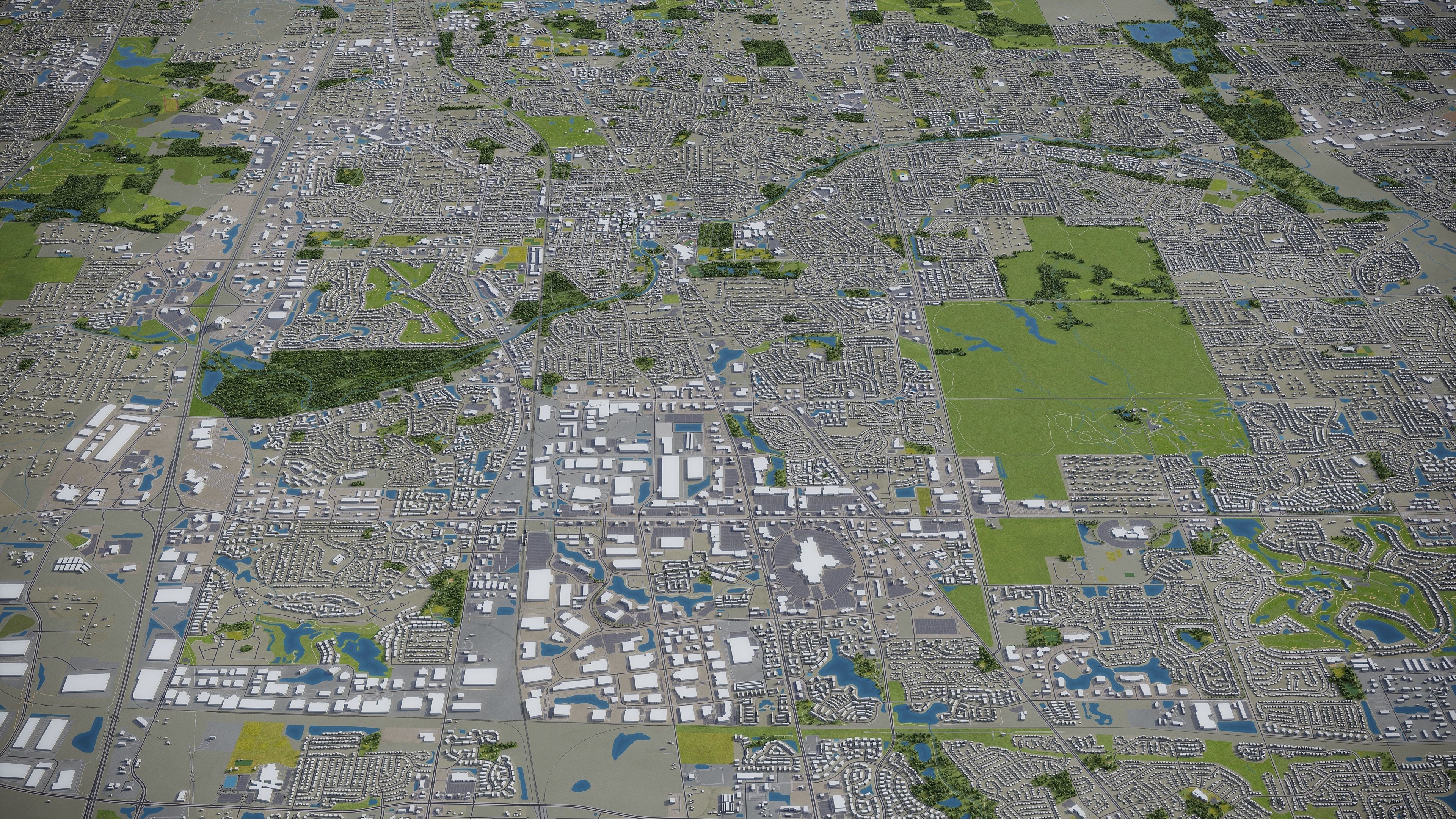 Naperville Low-poly 3D model_23