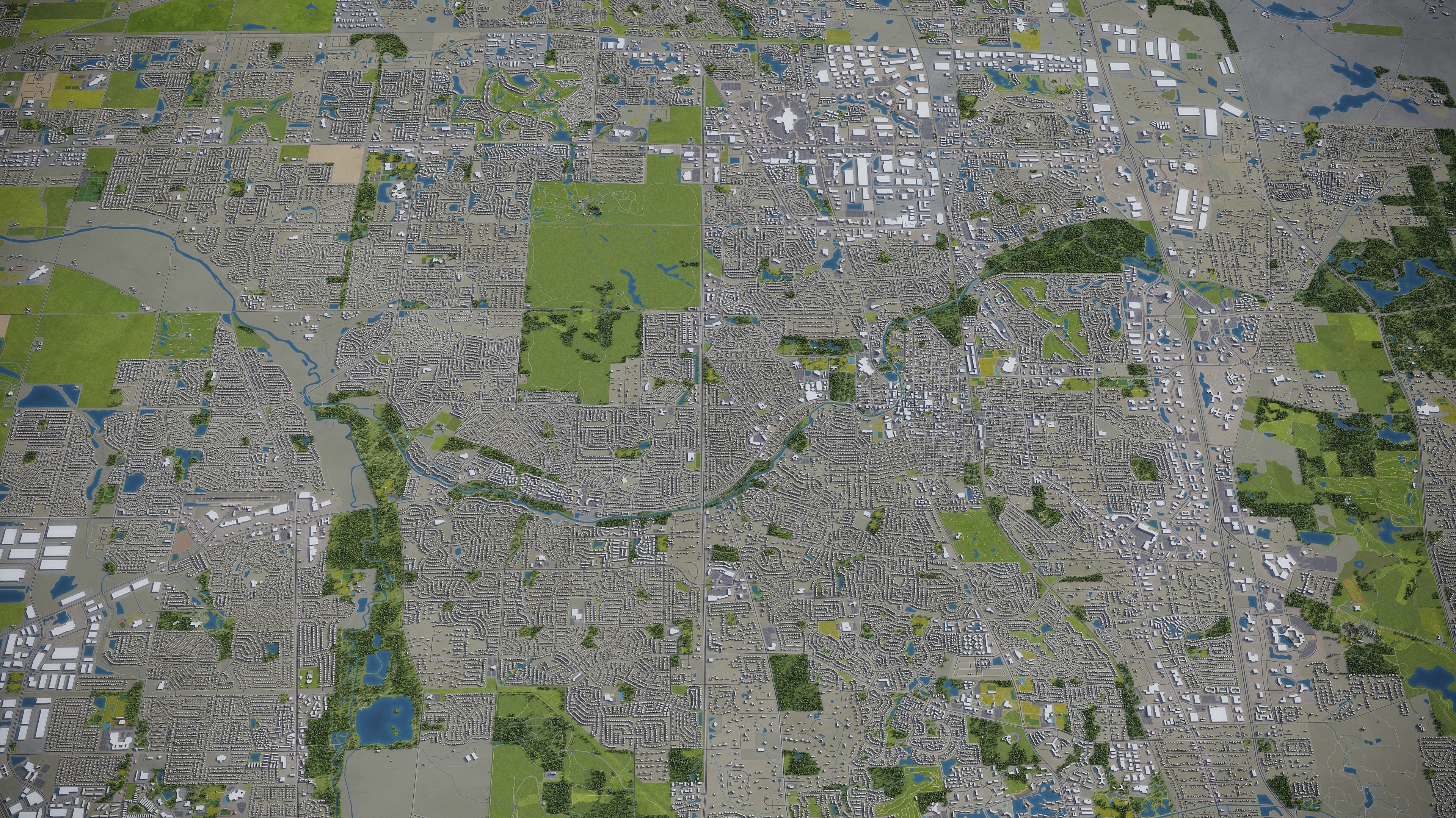 Naperville Low-poly 3D model_24