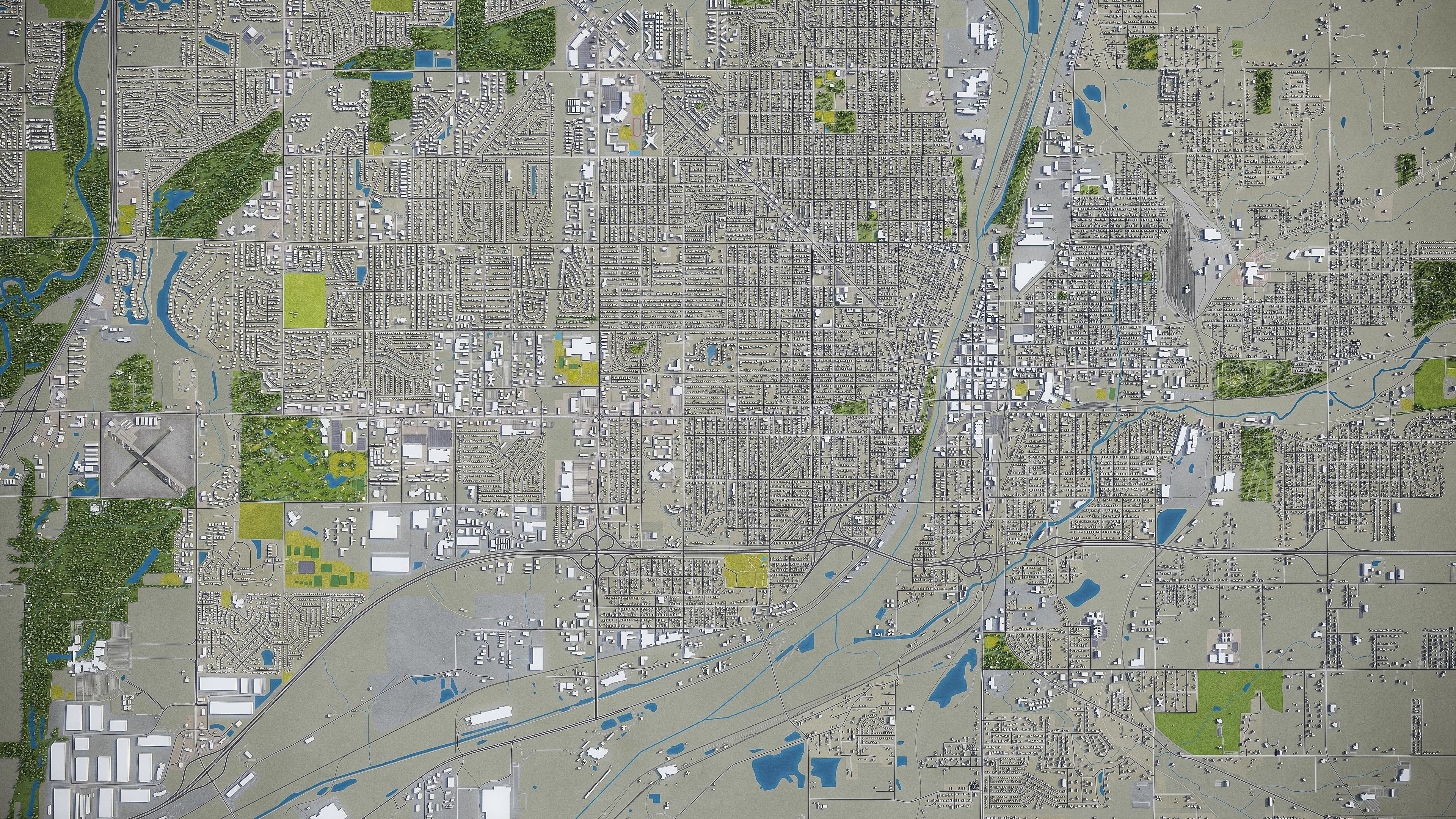 Joliet Low-poly 3D model_9