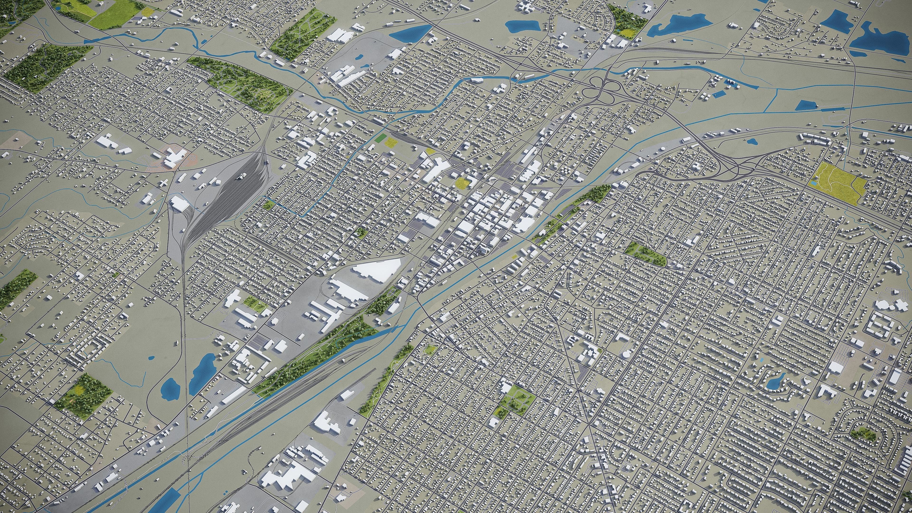 Joliet Low-poly 3D model_7