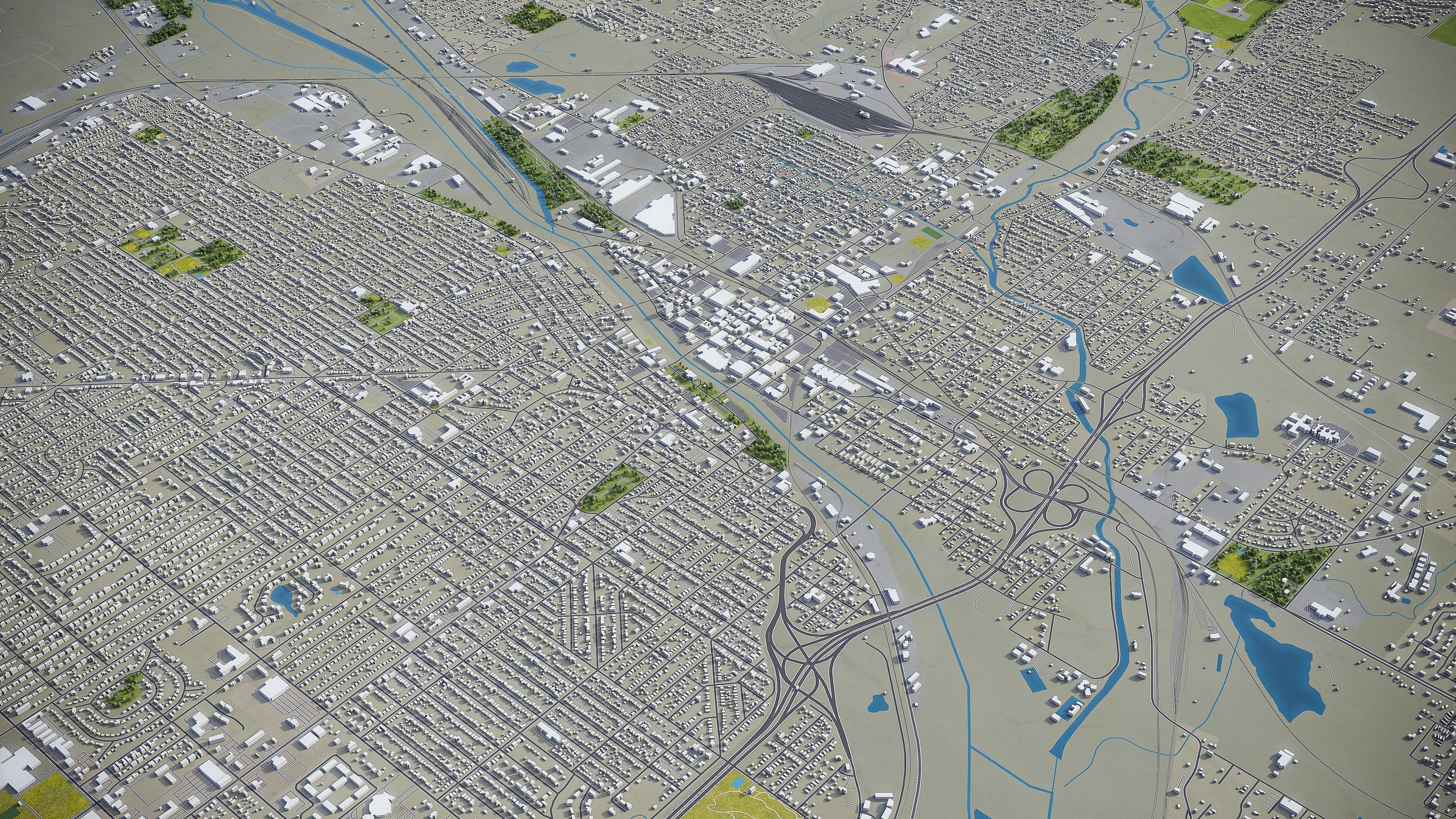 Joliet Low-poly 3D model_6