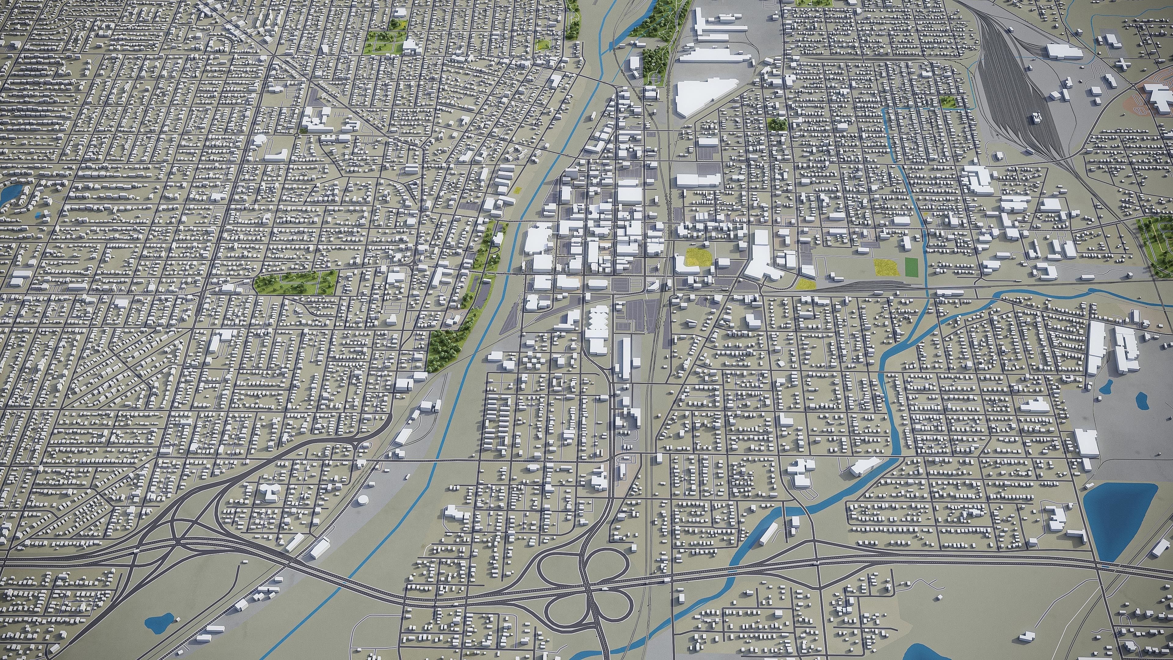 Joliet Low-poly 3D model_3