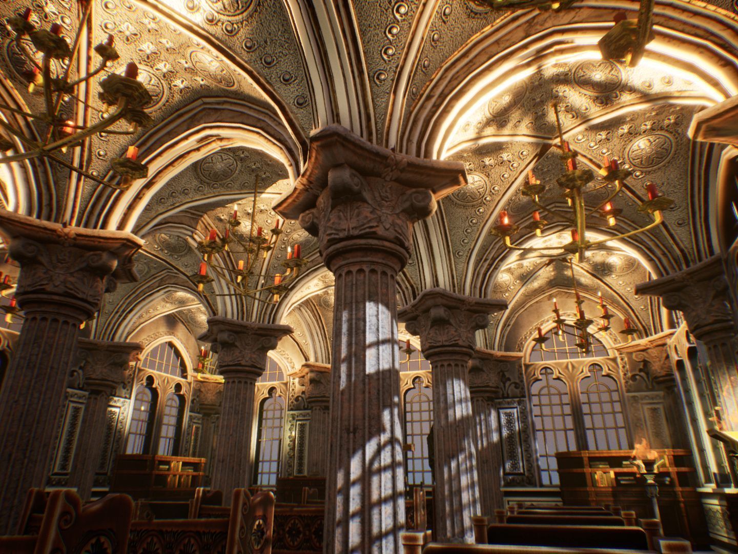 Church 2 Unreal Engine Low-poly 3D model_11
