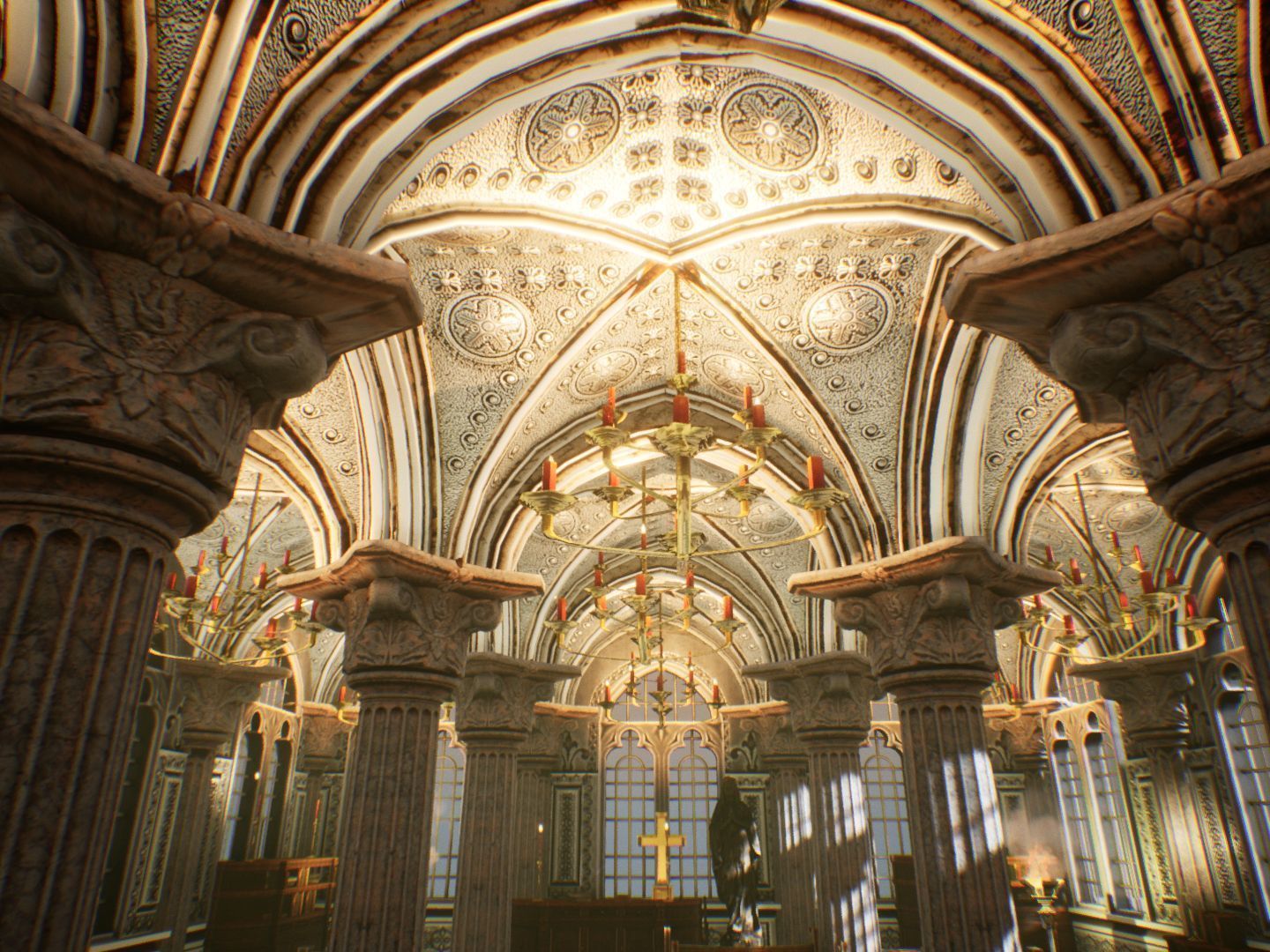 Church 2 Unreal Engine Low-poly 3D model_10