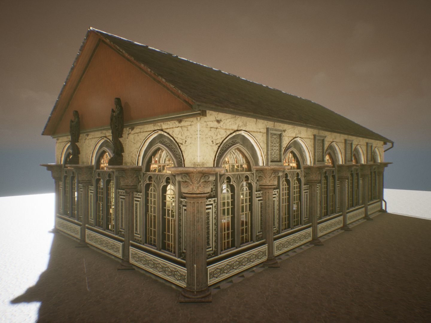 Church 2 Unreal Engine Low-poly 3D model_19