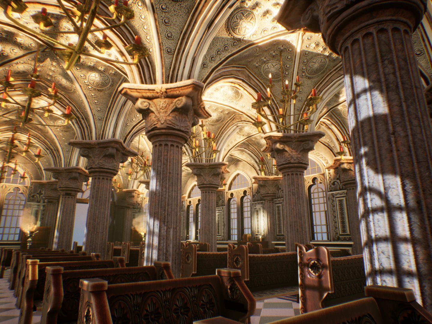 Church 2 Unreal Engine Low-poly 3D model_14