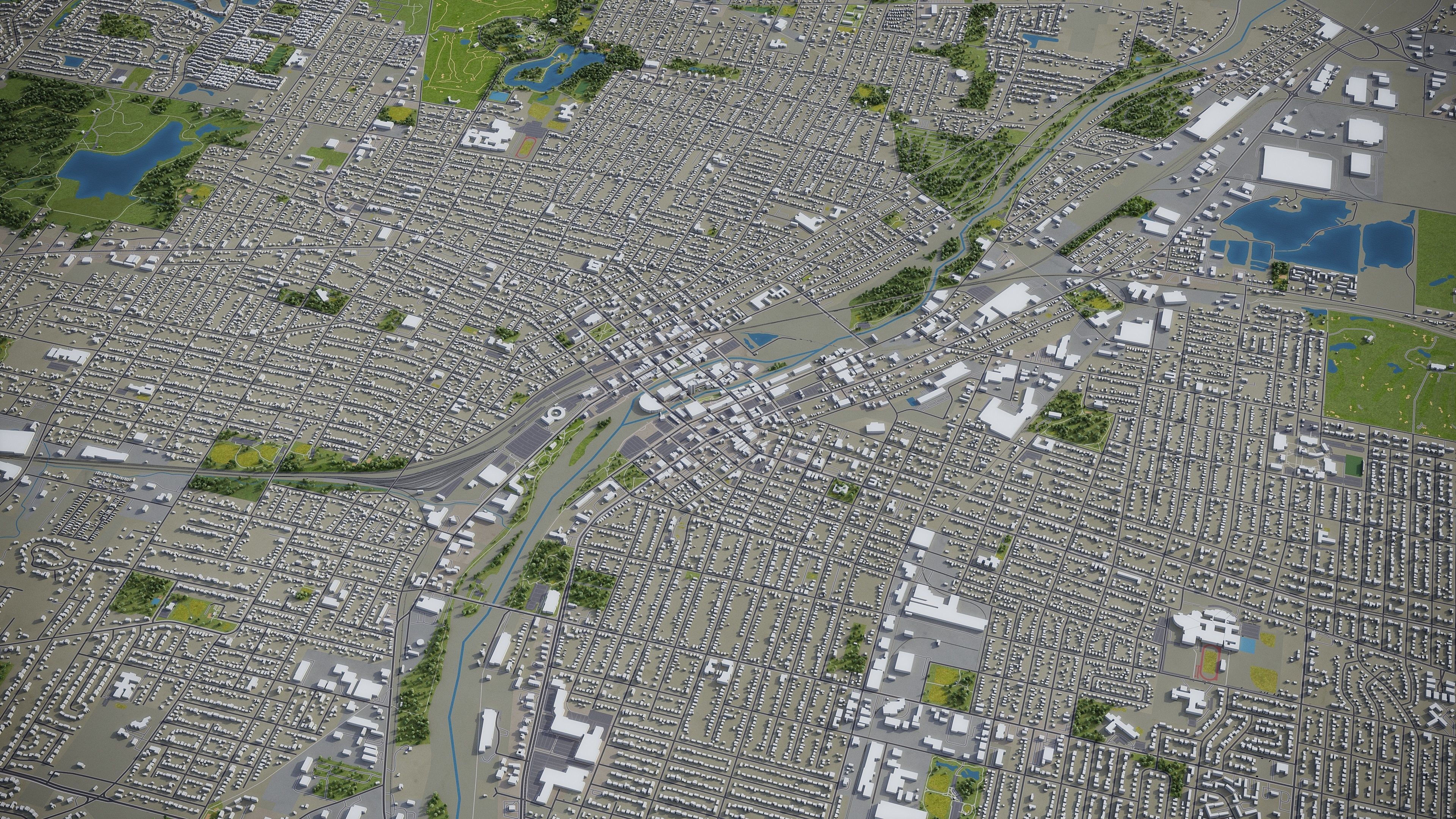 Aurora Low-poly 3D model_16