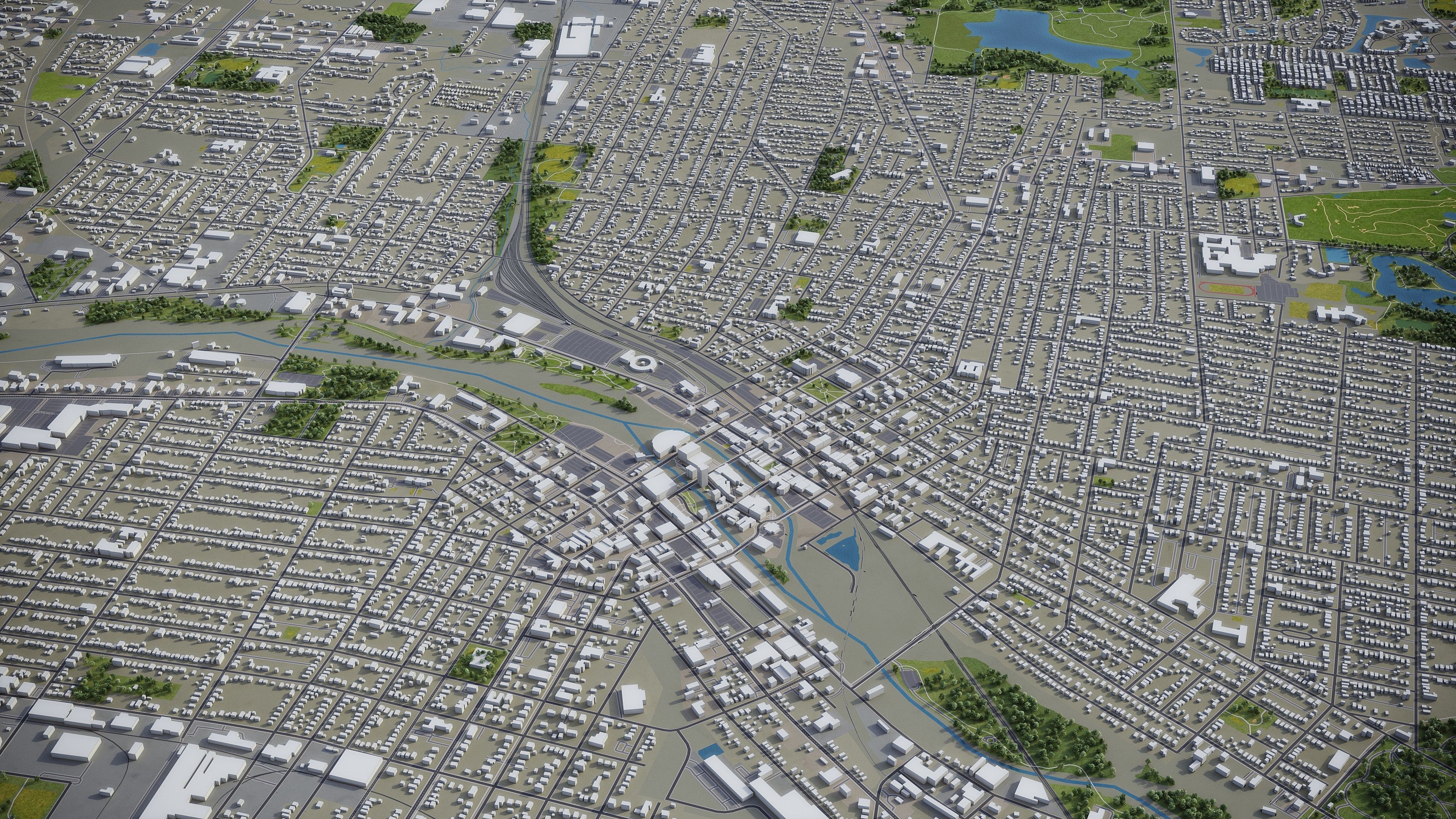 Aurora Low-poly 3D model_15