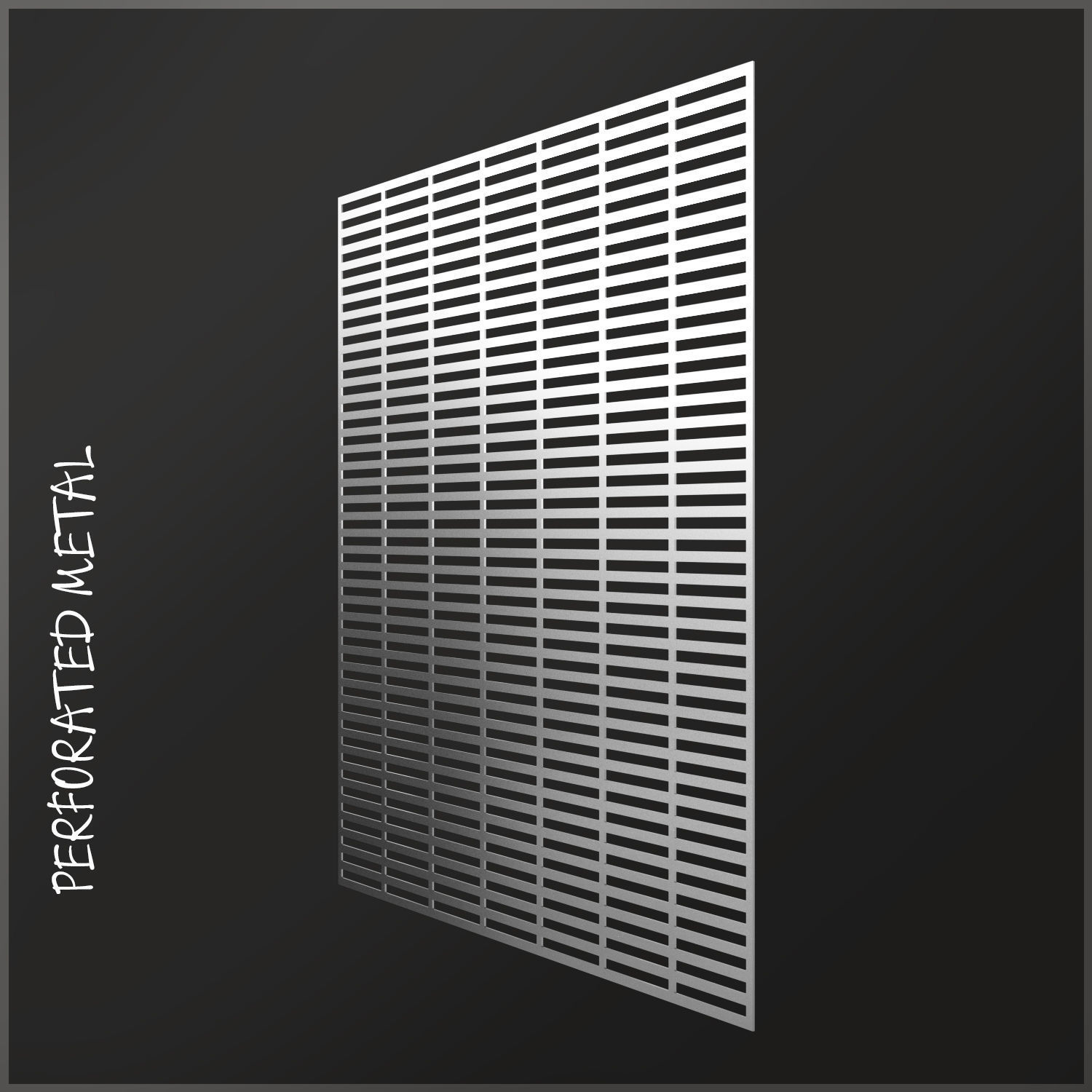Perforated metal 7 3D model_2