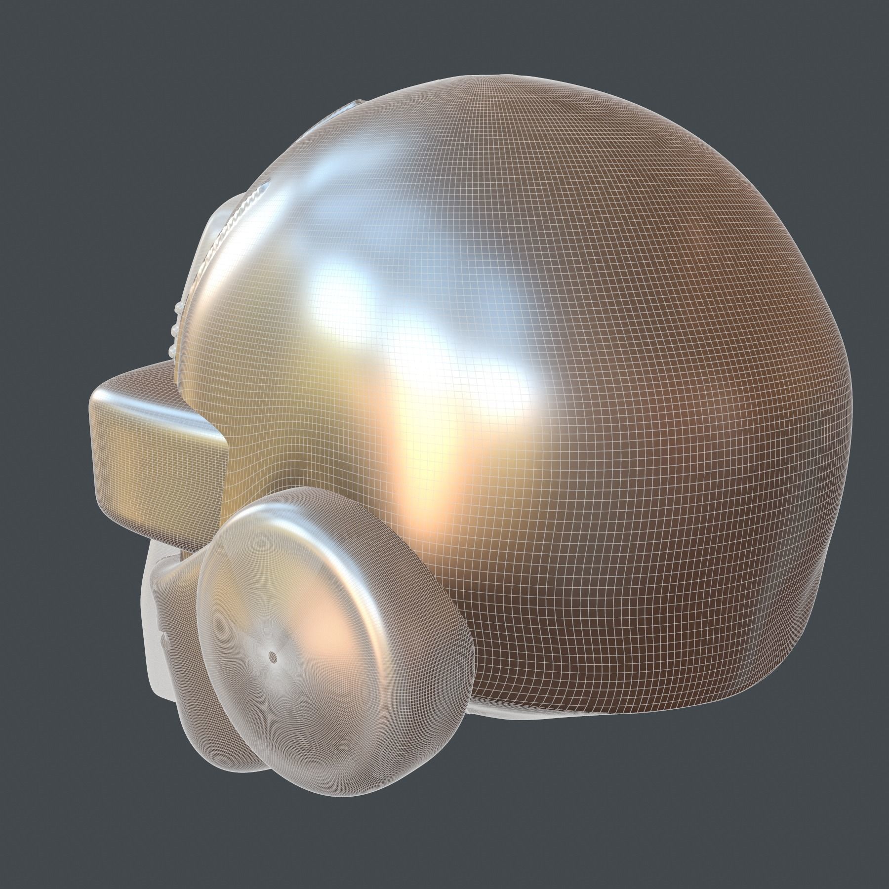 helmet high poly sculpt 3d printable ver 7 3D model 3D model_5