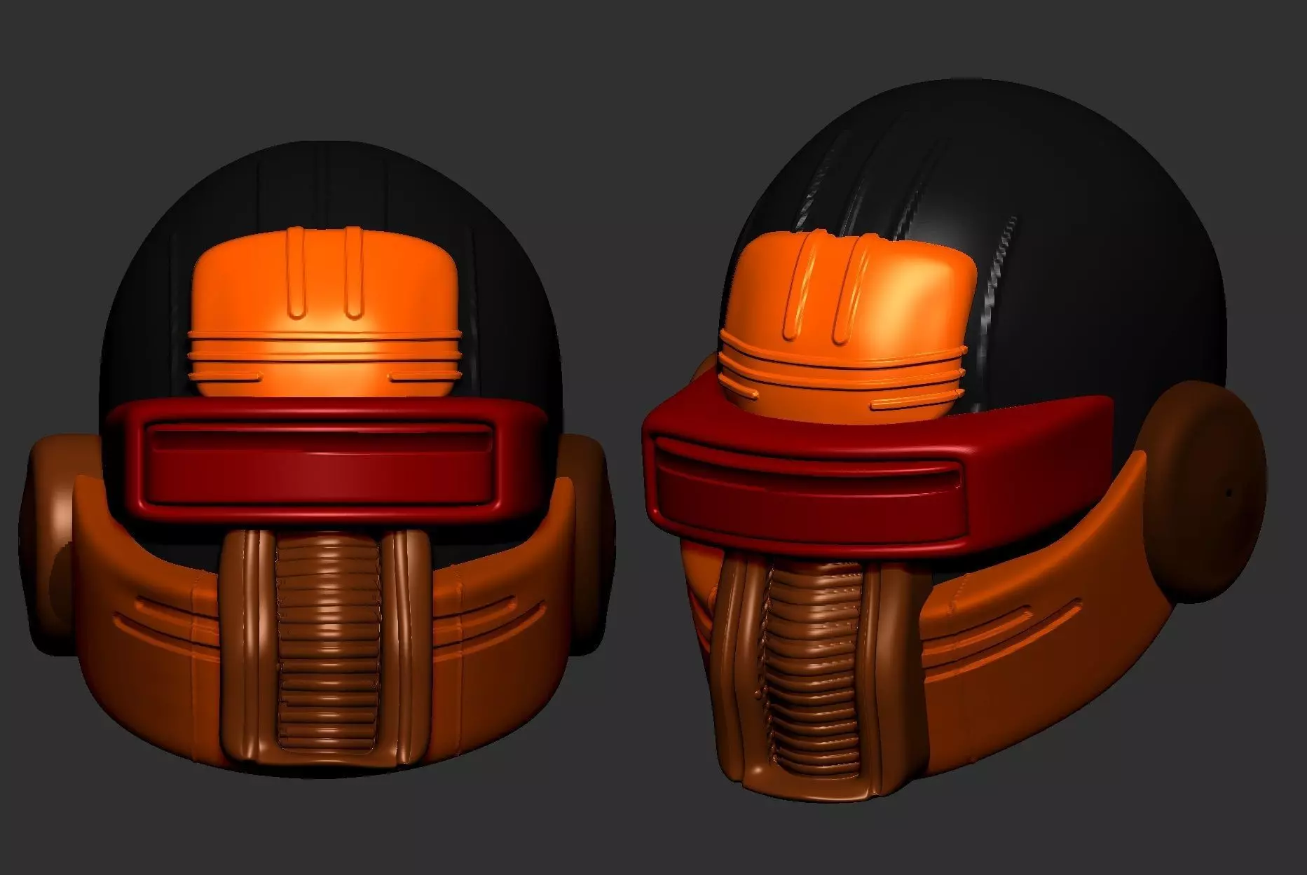 helmet high poly sculpt 3d printable ver 7 3D model 3D model_0