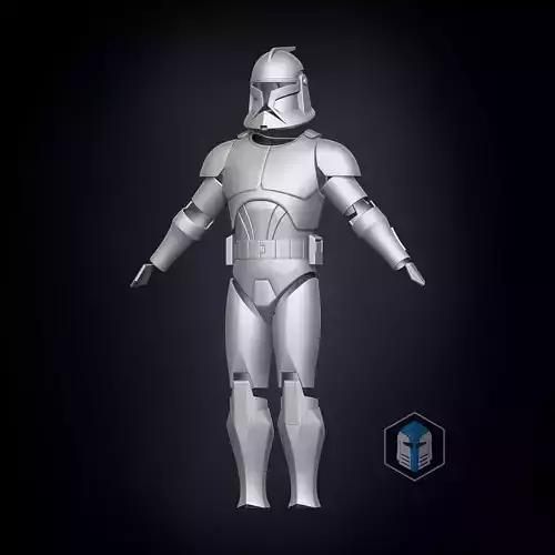 Phase 1 Animated Clone Trooper Armor 3D print model