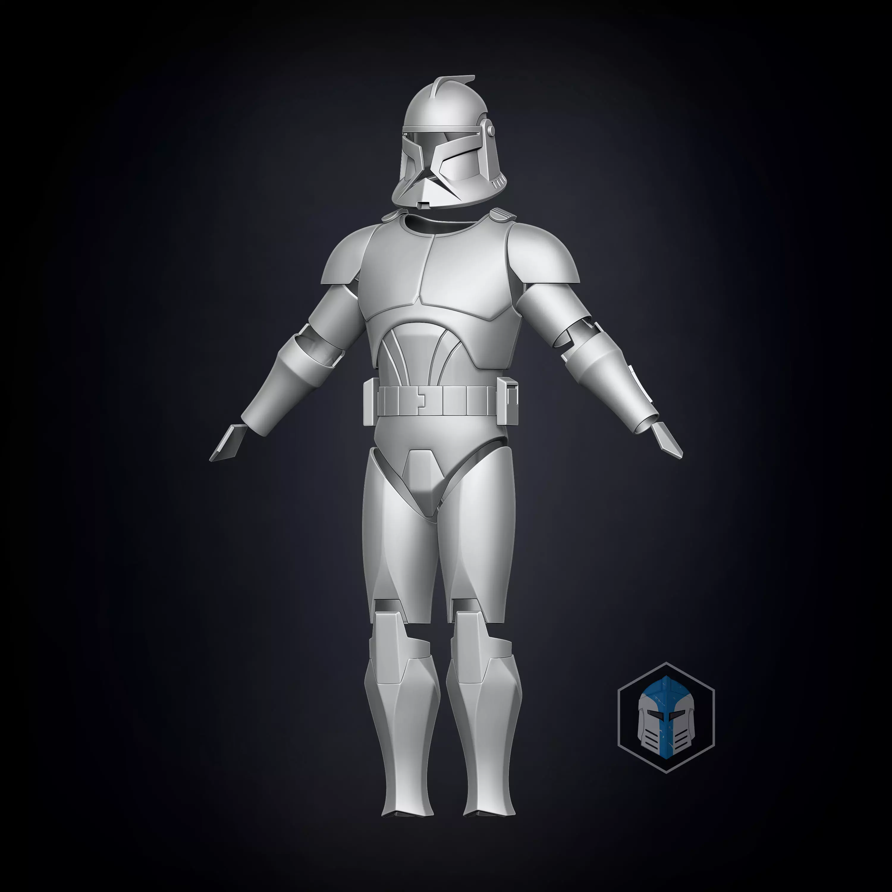 Phase 1 Animated Clone Trooper Armor 3D print model_0