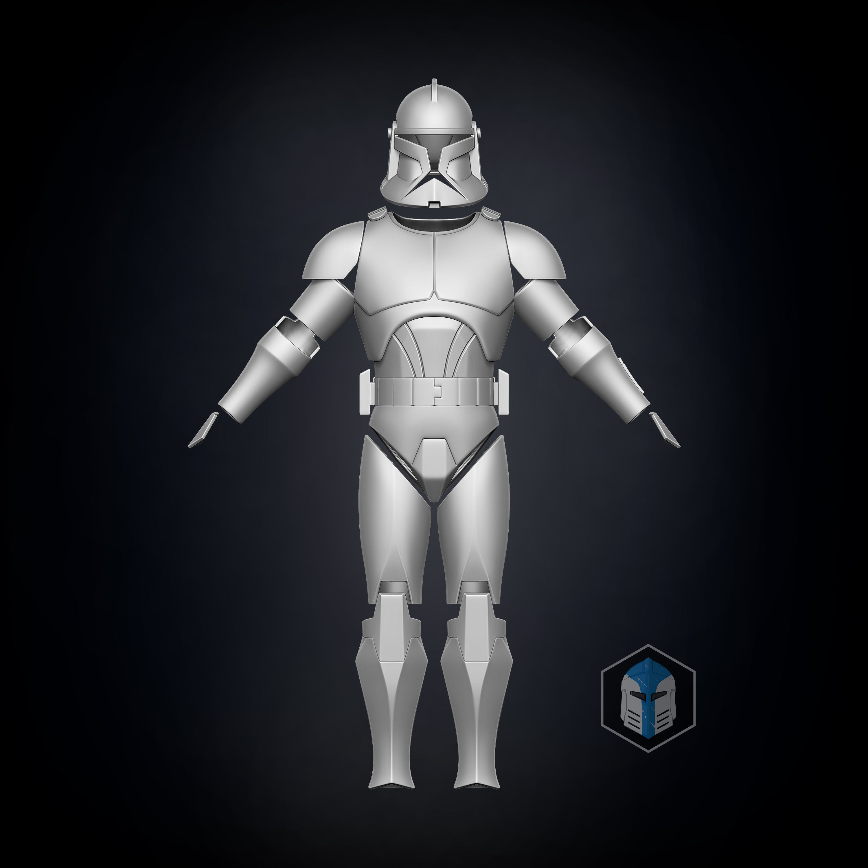 Phase 1 Animated Clone Trooper Armor 3D print model_1