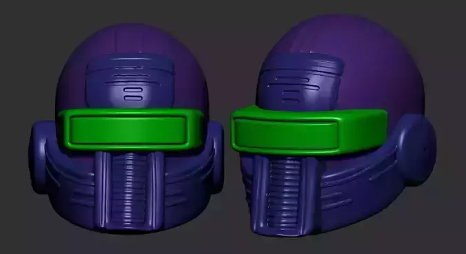 helmet high poly sculpt 3d printable ver 7 3D model