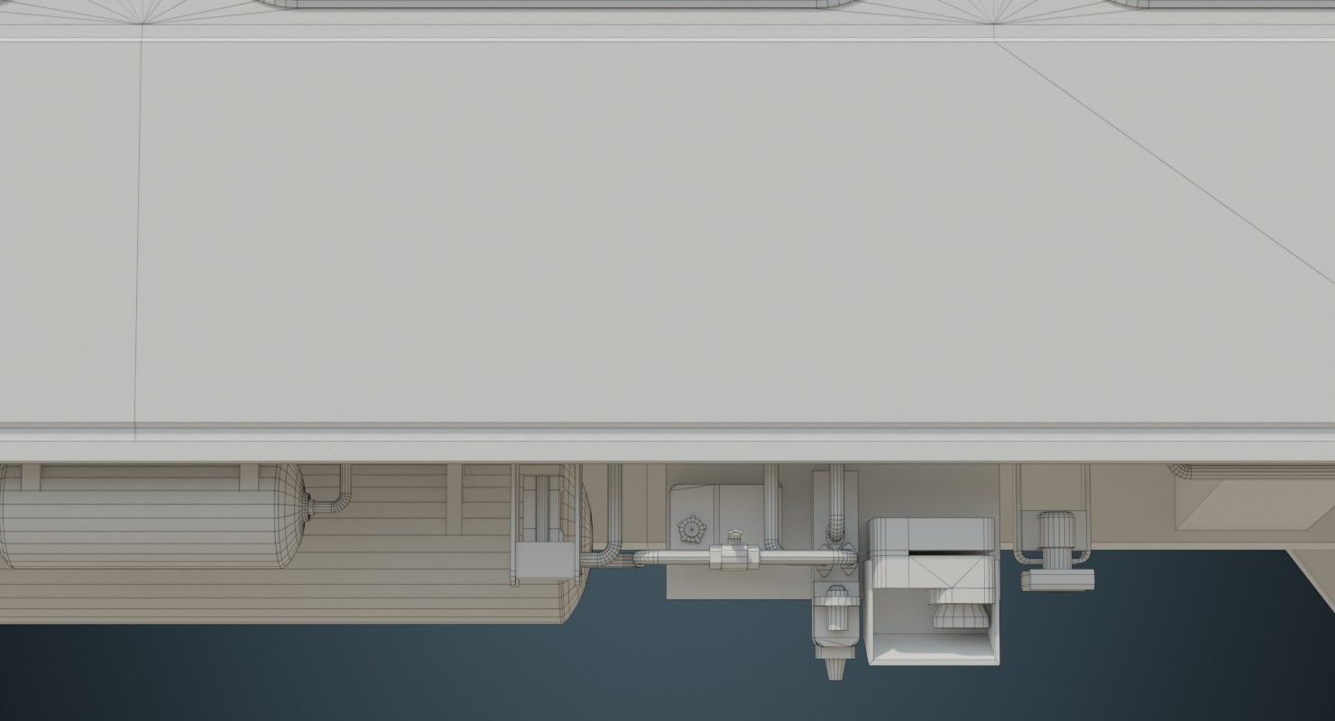 Railcar 1B Low-poly 3D model_17