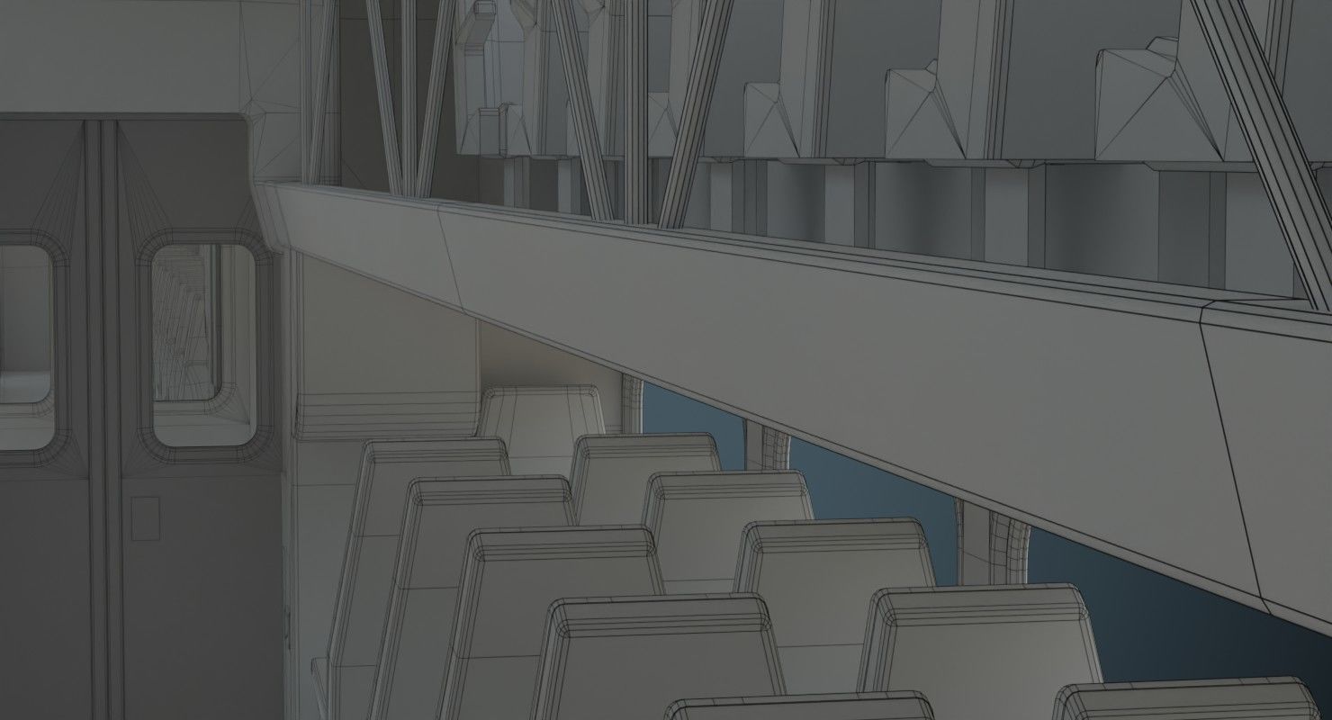 Railcar 1B Low-poly 3D model_18