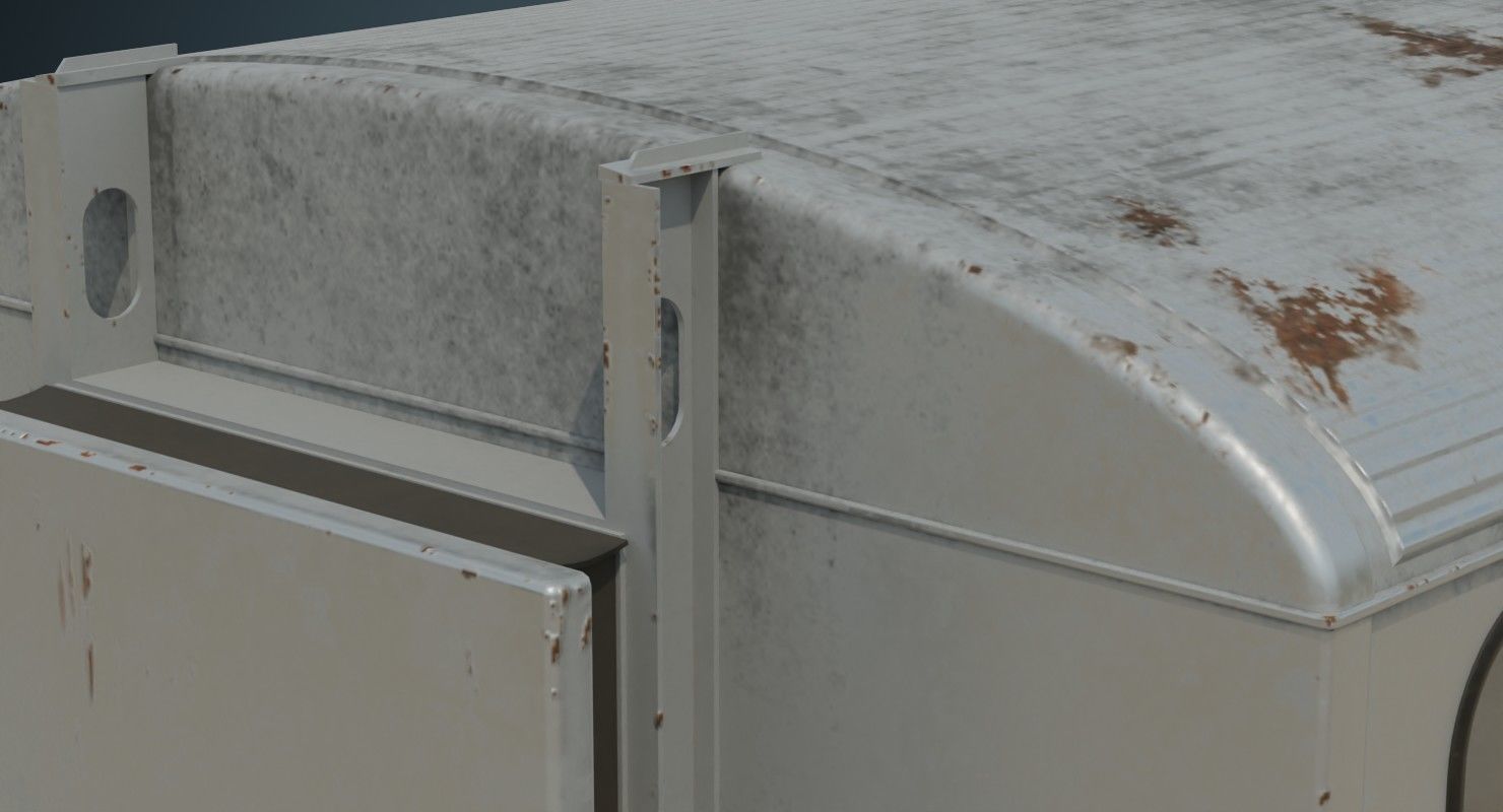 Railcar 1B Low-poly 3D model_10