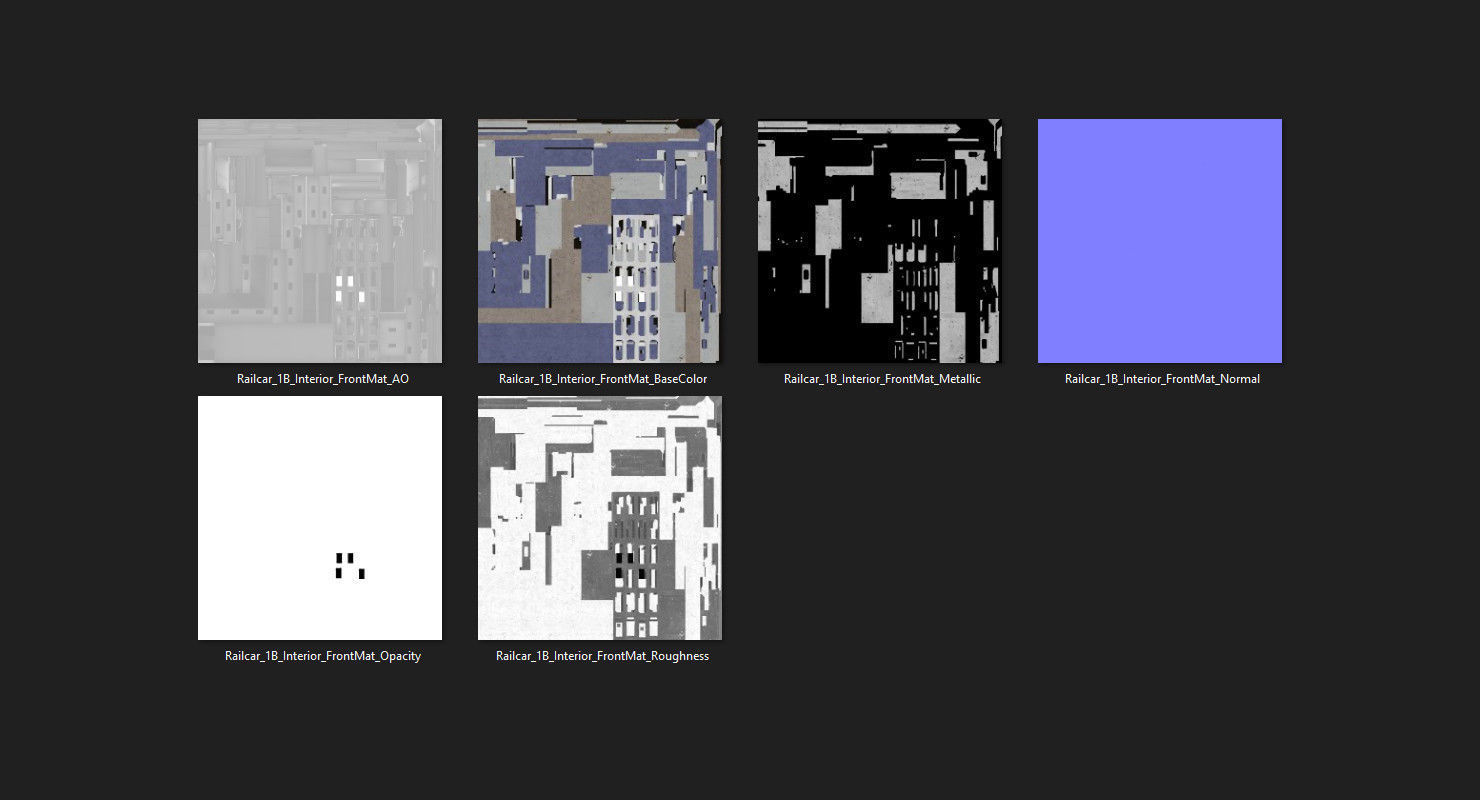 Railcar 1B Low-poly 3D model_28