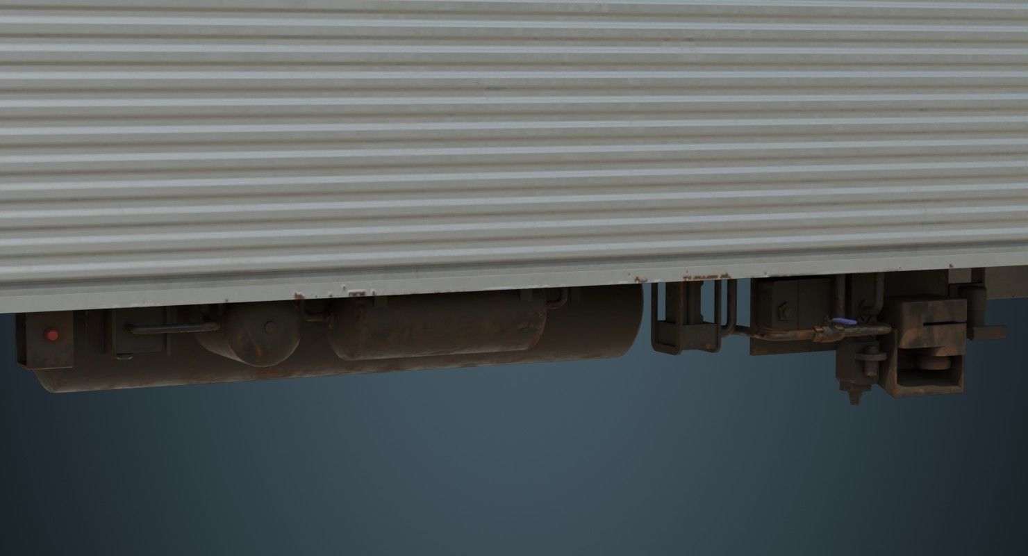 Railcar 1B Low-poly 3D model_7